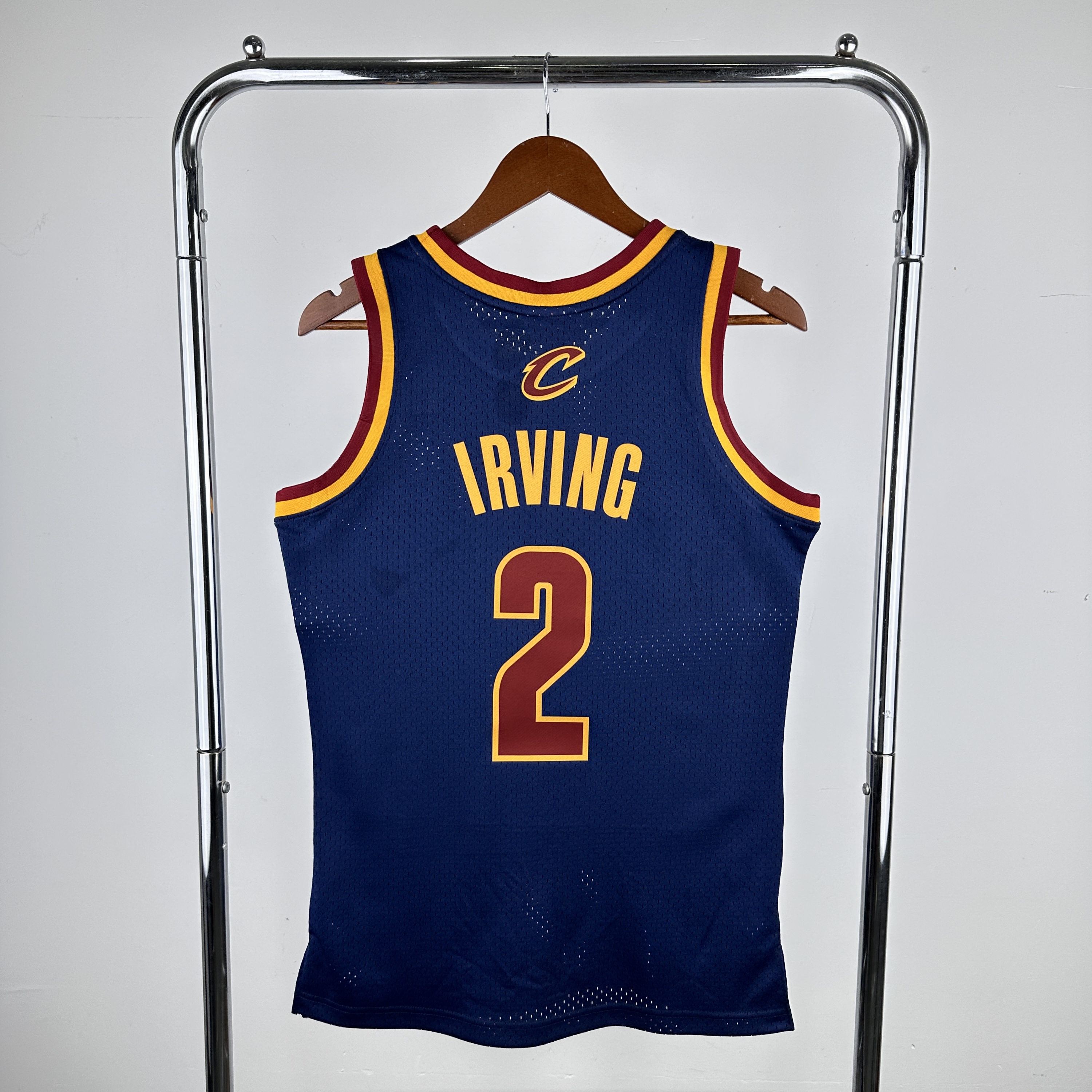 Men Cleveland Cavaliers #2 Irving Blue Throwback 2024 NBA Jersey->cleveland cavaliers->NBA Jersey